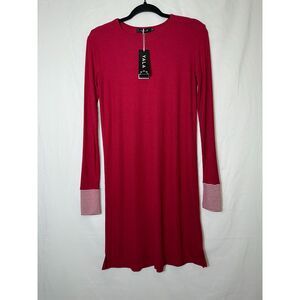 Yala Women's Organic Bamboo/Viscose Ribbed Tunic Top/Mini Dress Size S NWT
